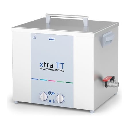 Tovatech Elmasonic Xtra TT120H Heavy Duty Ultrasonic Cleaner, with Heater, Timer, Drain, 3.5 Gal. 107 6481